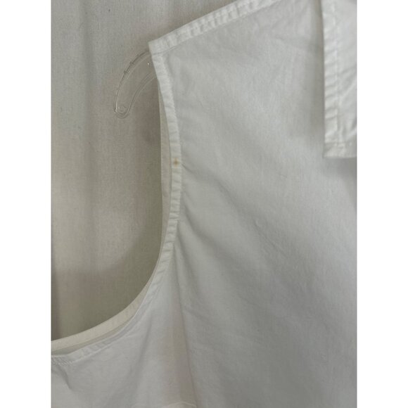 J Crew Factory Sleeveless cotton poplin shirt in signature fit, AP140 Size XXL - Picture 3 of 6